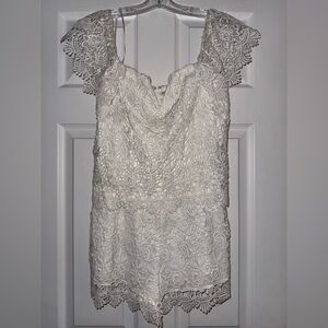 YUMI KIM - Best Day White Lace Romper